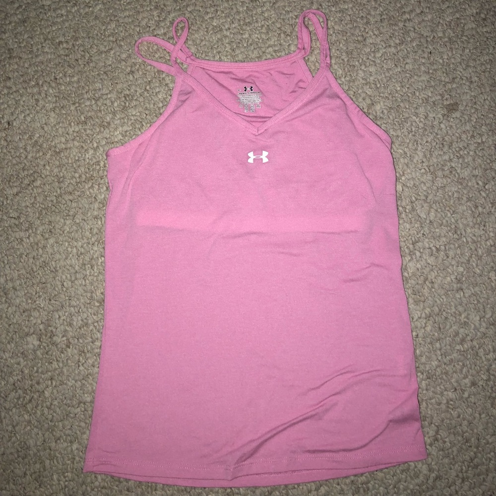 Under armour pink tank